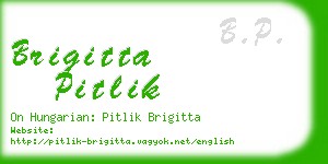 brigitta pitlik business card